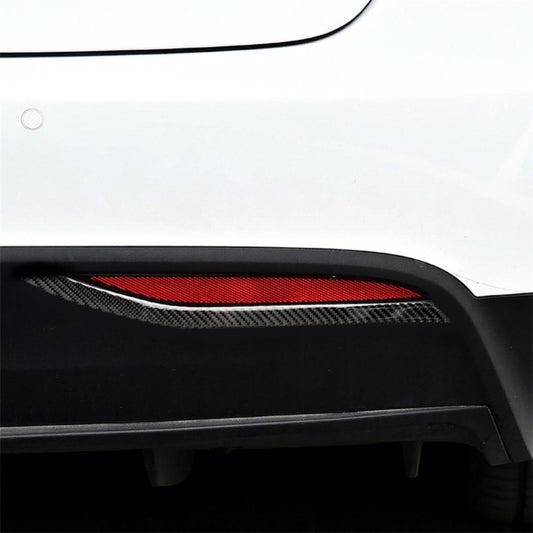 2 PCS Carbon Fiber Car Rear Fog Lamps Decorative Sticker for Tesla Model X - Decorative Sticker by PMC Jewellery | Online Shopping South Africa | PMC Jewellery | Buy Now Pay Later Mobicred