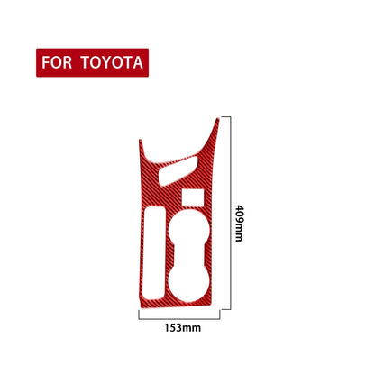 Carbon Fiber Car Cup Holder Panel B Decorative Sticker for Toyota Corolla 2014-2018,Left Drive (Red) - Car Interior Mouldings by PMC Jewellery | Online Shopping South Africa | PMC Jewellery | Buy Now Pay Later Mobicred