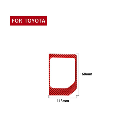 Carbon Fiber Car Gear Panel Decorative Sticker for Toyota Tundra 2014-2018,Left and Right Drive Universal (Red) - Car Interior Mouldings by PMC Jewellery | Online Shopping South Africa | PMC Jewellery | Buy Now Pay Later Mobicred