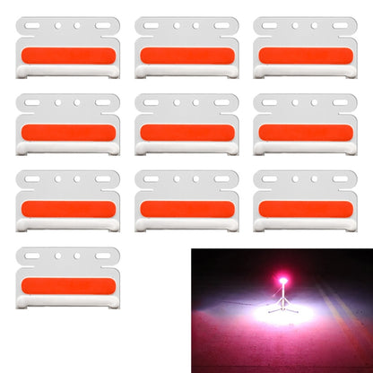 10 PCS ZS-7009 DC24V Waterproof Car / Truck Side Marker Indicator Lights Bulb Lamp(Red Light) - Clearance Lights by PMC Jewellery | Online Shopping South Africa | PMC Jewellery | Buy Now Pay Later Mobicred