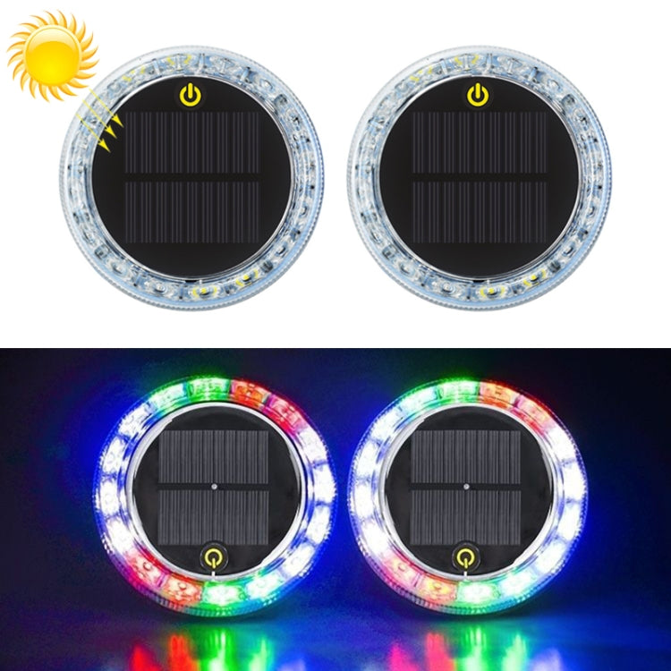 2 PCS Car Touch Light Solar LED Flashing Light - Warning Lights by PMC TechLife | Online Shopping South Africa | PMC TechLife | Buy Now Pay Later Mobicred