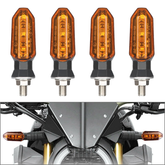 4 PCS MK-200 3LED Highlight Motorcycle Turn Signal Light (Yellow) - Signal Lights by PMC Jewellery | Online Shopping South Africa | PMC Jewellery | Buy Now Pay Later Mobicred
