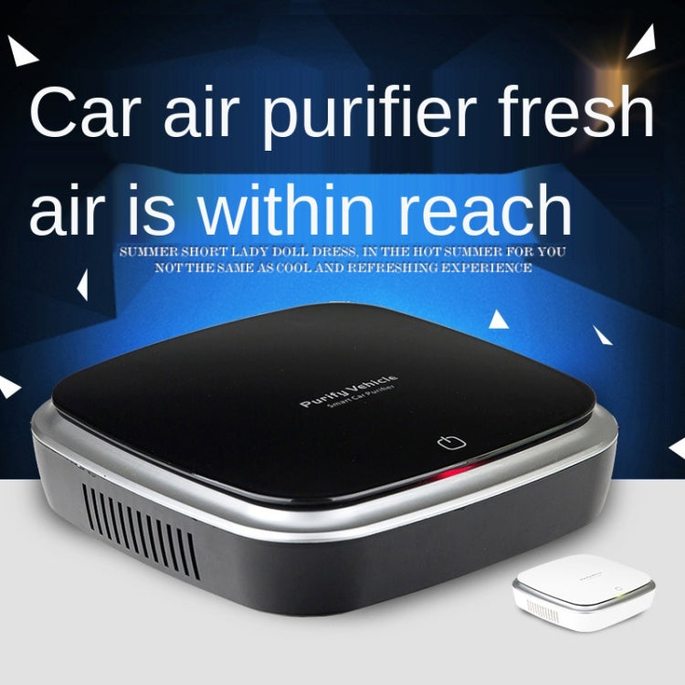 XJ-005 Car Solar Energy Negative Ion Smart USB Air Purifier (Black) - Air Purifier by PMC TechLife | Online Shopping South Africa | PMC TechLife | Buy Now Pay Later Mobicred