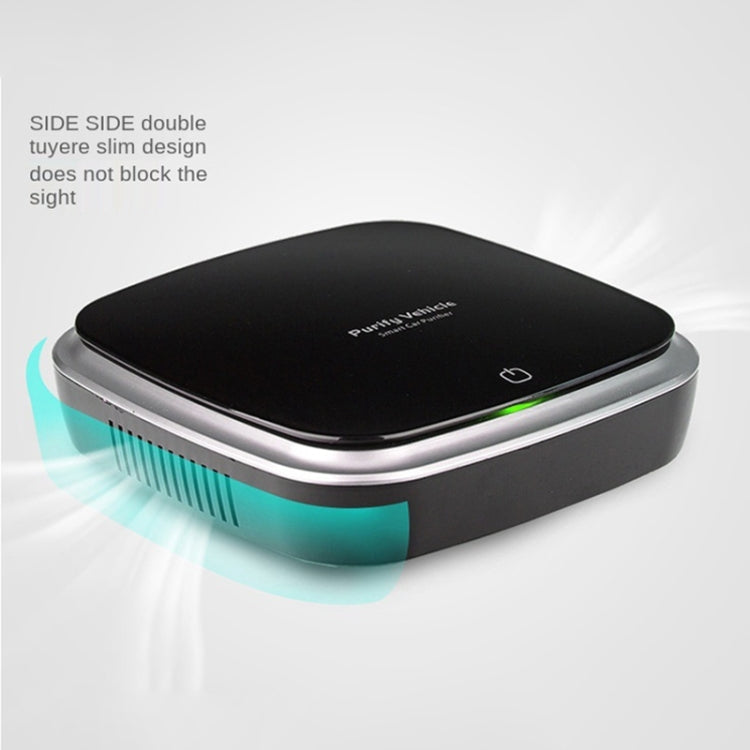 XJ-005 Car Solar Energy Negative Ion Smart USB Air Purifier (Black) - Air Purifier by PMC TechLife | Online Shopping South Africa | PMC TechLife | Buy Now Pay Later Mobicred
