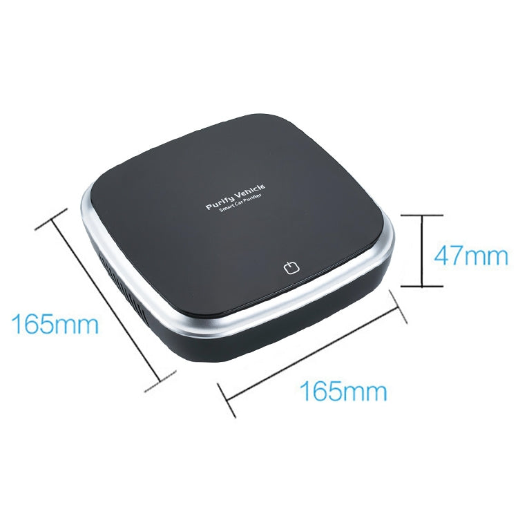XJ-005 Car Solar Energy Negative Ion Smart USB Air Purifier (Black) - Air Purifier by PMC TechLife | Online Shopping South Africa | PMC TechLife | Buy Now Pay Later Mobicred