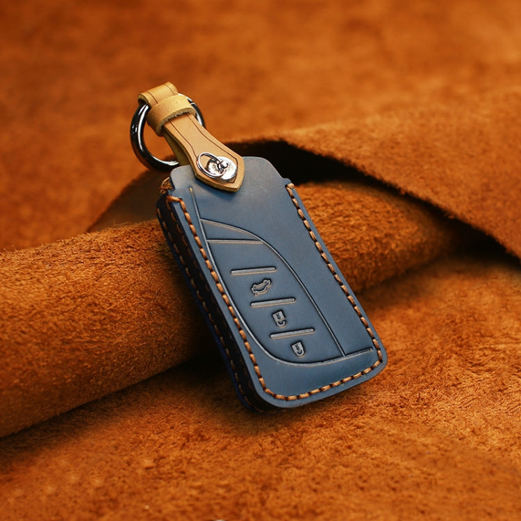 For Lexus New Style Car Cowhide Leather Key Protective Cover Key Case (Blue) - Car Key Cases by PMC TechLife | Online Shopping South Africa | PMC TechLife | Buy Now Pay Later Mobicred