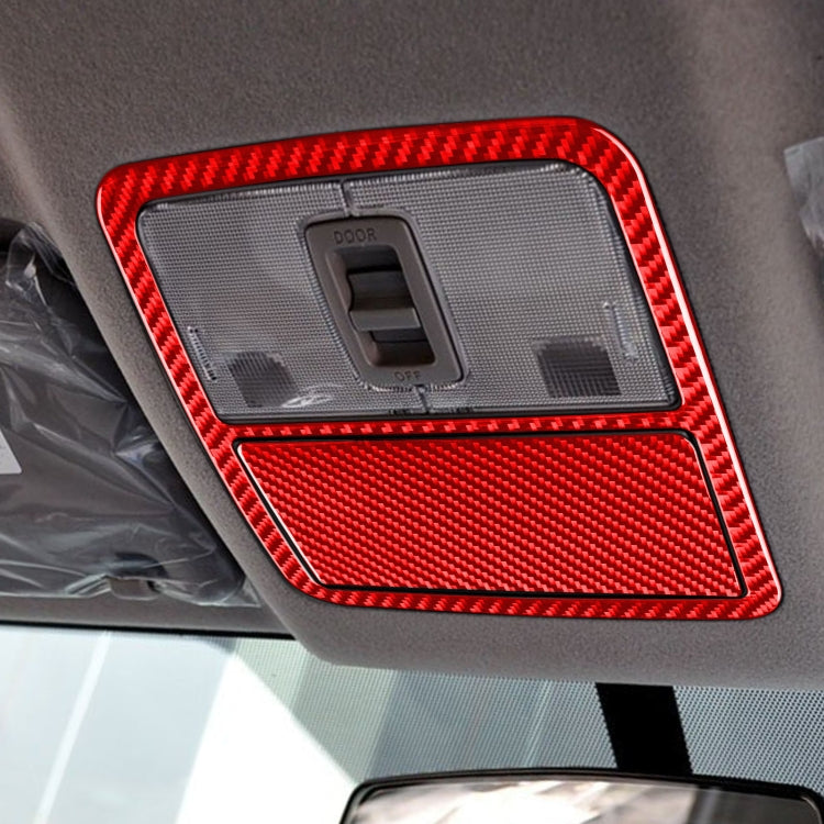 Car Carbon Fiber Front Reading Light Panel Decorative Sticker for Toyota RAV4 2006-2013, Left and Right Drive (Red) - Car Interior Mouldings by PMC Jewellery | Online Shopping South Africa | PMC Jewellery | Buy Now Pay Later Mobicred