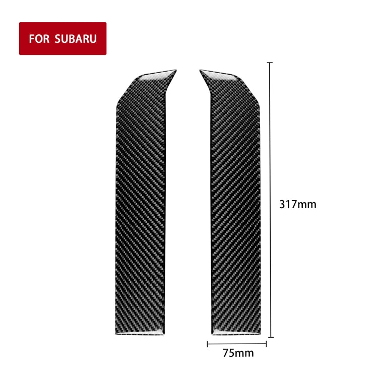 2 in 1 Car Carbon Fiber Both Sides of the Landing Platform Decorative Sticker for Subaru BRZ / Toyota 86 2017-2019, Left and Right Drive Universal - Car Interior Mouldings by PMC Jewellery | Online Shopping South Africa | PMC Jewellery | Buy Now Pay Later Mobicred