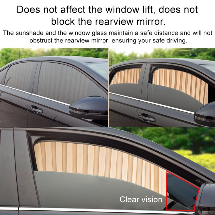 4 in 1 Car Auto Sunshade Curtains Windshield Cover Set (Silver) - Aluminum Film PEVA by PMC TechLife | Online Shopping South Africa | PMC TechLife | Buy Now Pay Later Mobicred