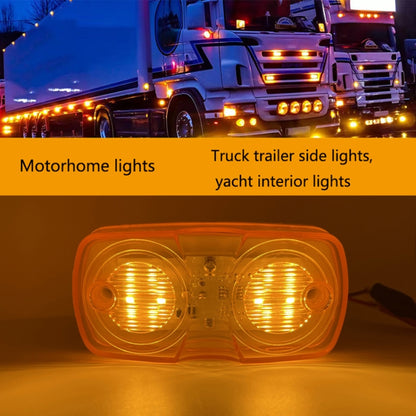 2pcs MK-106 Truck 12LEDs Side Marker Light (Red Light) - Running Lights by PMC Jewellery | Online Shopping South Africa | PMC Jewellery | Buy Now Pay Later Mobicred