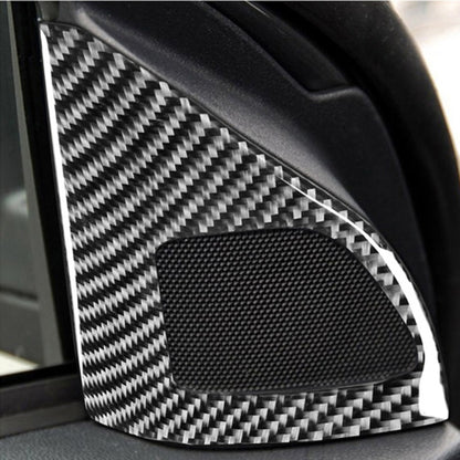 2 PCS Car Carbon Fiber Left and Right Speakers Decorative Sticker for Mitsubishi Lancer EVO (Only GTS) 2008-2015, Left and Right Drive Universal - Car Interior Mouldings by PMC Jewellery | Online Shopping South Africa | PMC Jewellery | Buy Now Pay Later Mobicred