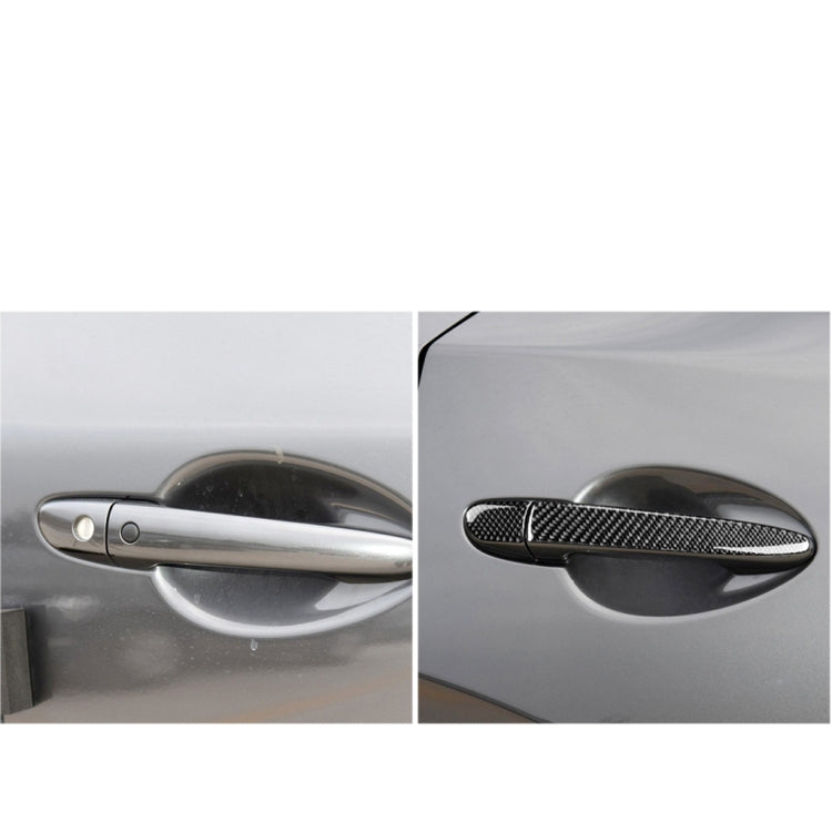 One Set Car Carbon Fiber Outside Door Handle without Smart Hole Decorative Sticker for Mazda CX-5 2017-2018, Right Drive - Decorative Sticker by PMC Jewellery | Online Shopping South Africa | PMC Jewellery | Buy Now Pay Later Mobicred