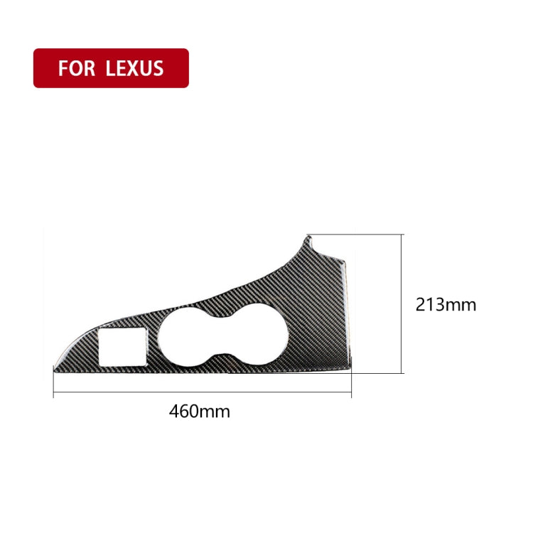 Car Carbon Fiber Water Cup Holder Panel Decorative Sticker for Lexus RX300 / 270 / 200T / 450h 2016-2019, Right Drive - Car Interior Mouldings by PMC Jewellery | Online Shopping South Africa | PMC Jewellery | Buy Now Pay Later Mobicred