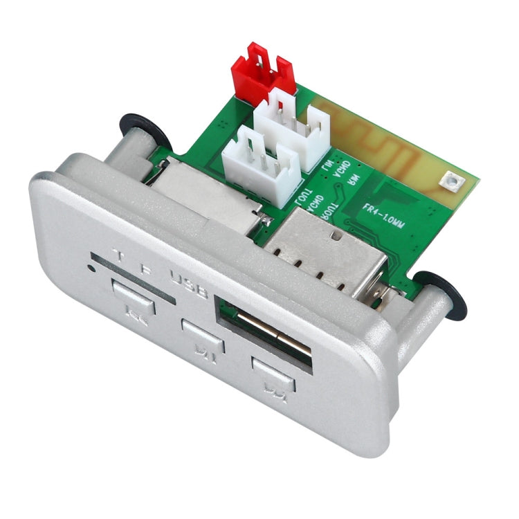 Car 12V Audio MP3 Player Decoder Board FM Radio TF Card USB AUX, with Bluetooth(White) - Car MP3 & MP4 & MP5 by PMC TechLife | Online Shopping South Africa | PMC TechLife | Buy Now Pay Later Mobicred