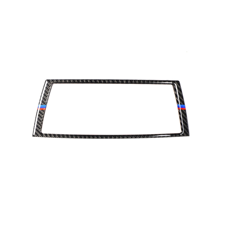 Car Carbon Fiber Tricolor Navigation Frame Decorative Sticker for BMW E70 X5 / E71 X6 2008-2013, Left and Right Drive Universal - Car Interior Mouldings by PMC Jewellery | Online Shopping South Africa | PMC Jewellery