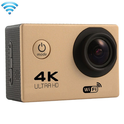 F60 2.0 inch Screen 170 Degrees Wide Angle WiFi Sport Action Camera Camcorder with Waterproof Housing Case, Support 64GB Micro SD Card(Gold) - Other Camera by PMC Jewellery | Online Shopping South Africa | PMC Jewellery | Buy Now Pay Later Mobicred