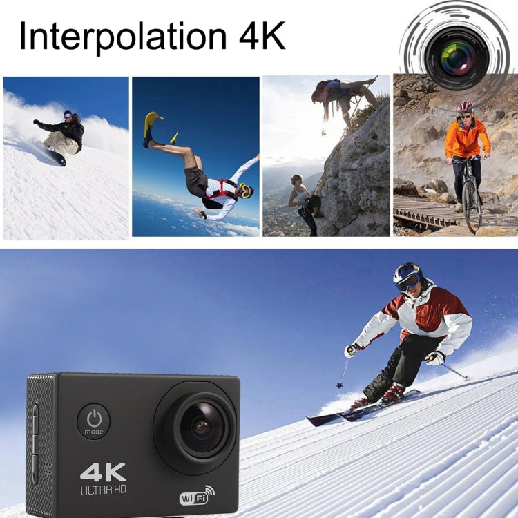 F60 2.0 inch Screen 170 Degrees Wide Angle WiFi Sport Action Camera Camcorder with Waterproof Housing Case, Support 64GB Micro SD Card(Magenta) - Other Camera by PMC Jewellery | Online Shopping South Africa | PMC Jewellery | Buy Now Pay Later Mobicred