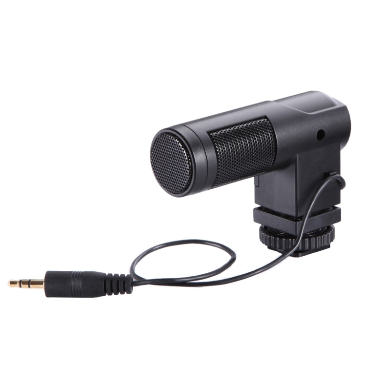 BOYA BY-V01 Stereo X/Y Condenser Microphone with Integrated Shock Mount Cold-shoe Mount & Windshield for Smartphones, DSLR Cameras and Video Cameras(Black) - Camera Microphone by PMC Jewellery | Online Shopping South Africa | PMC Jewellery | Buy Now Pay Later Mobicred