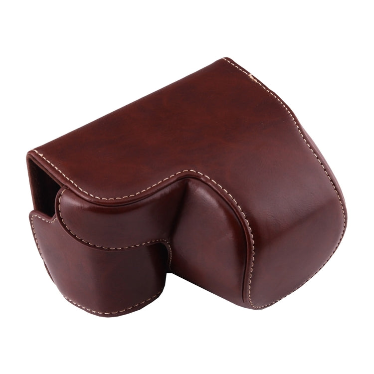 Full Body Camera PU Leather Case Bag with Strap for Sony A6000 / A6300 / Nex 6(Coffee) - free shipping - PMC TechLife - Order now!