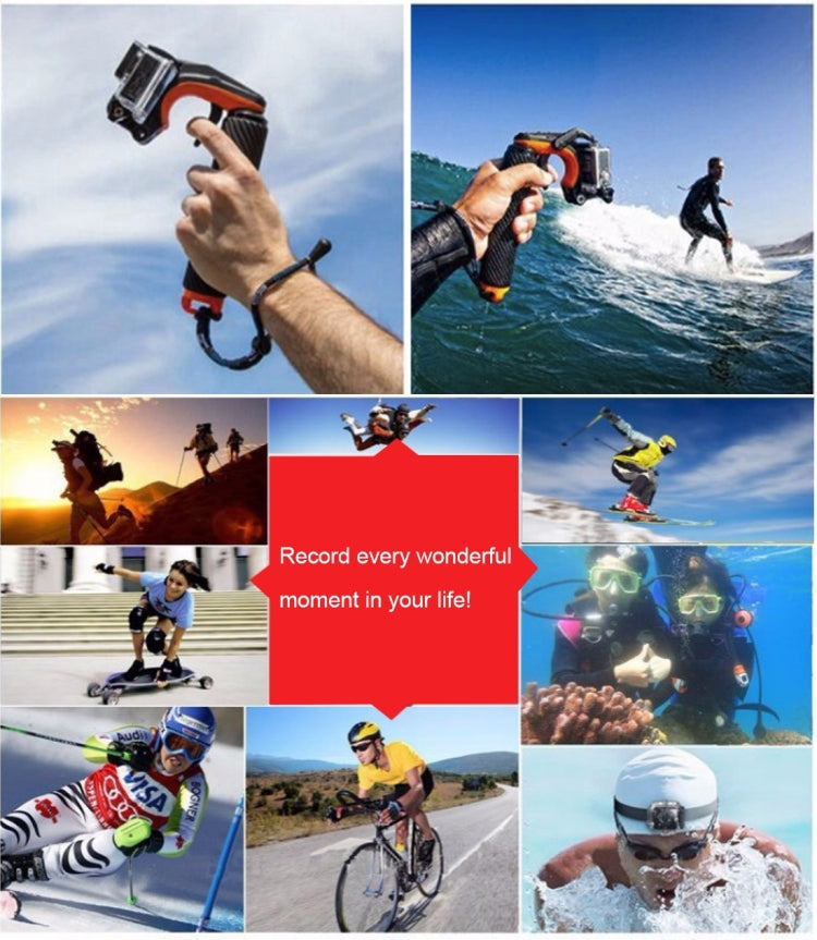 TMC HR391 Shutter Trigger Floating Hand Grip / Diving Surfing Buoyancy Stick with Adjustable Anti-lost Hand Strap for GoPro HERO4 /3+ /3, Xiaomi Xiaoyi Sport Camera(Orange) - Floating Grip & Ball by TMC | Online Shopping South Africa | PMC Jewellery | Buy Now Pay Later Mobicred