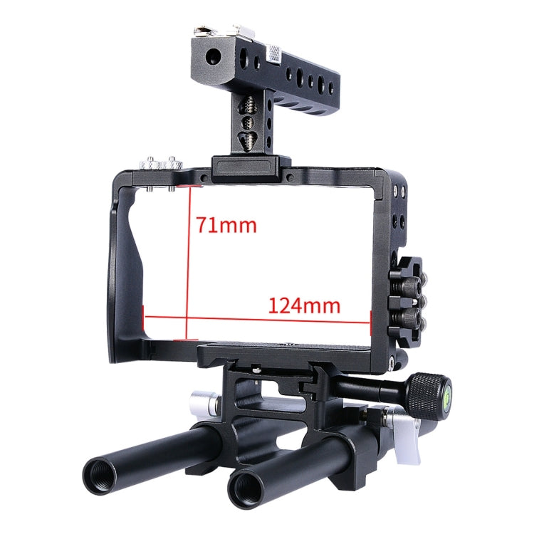 YELANGU YLG0905A Camera Video Cage Handle Stabilizer for Sony A6000/A6300/A6400/A6500(Black) - free shipping - PMC TechLife - Order now!