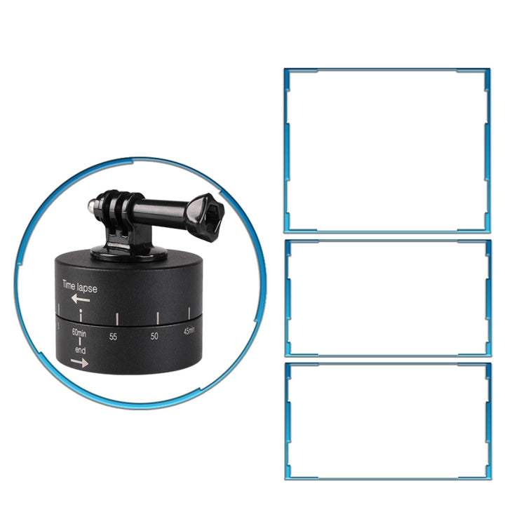 360 Degree Auto Rotation 60 Minutes Time Lapse Stabilizer Tripod Head Adapter for GoPro(Black) - free shipping - PMC TechLife - Order now!