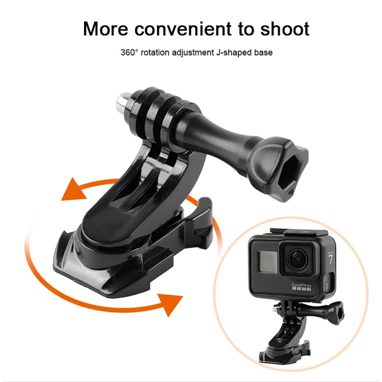 GP451 360-degree Rotating J-type Base for GoPro Hero12 Black / Hero11 /10 /9 /8 /7 /6 /5, Insta360 Ace / Ace Pro, DJI Osmo Action 4 and Other Action Cameras - Connection Mount by PMC Jewellery | Online Shopping South Africa | PMC Jewellery | Buy Now Pay Later Mobicred