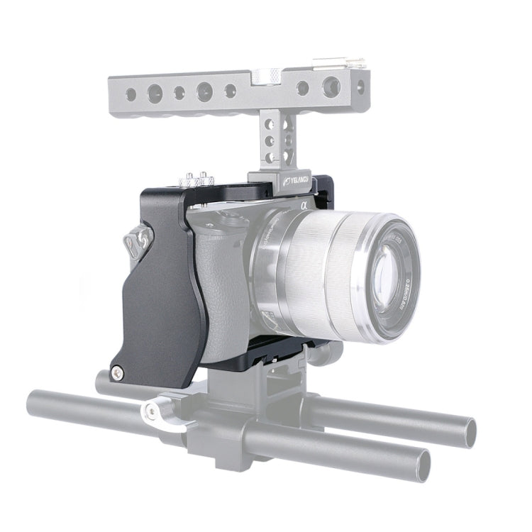 YELANGU C6 Camera Video Cage Stabilizer for Sony A6000 / A6300 / A6500 / A6400 (Black) - Camera Cage by YELANGU | Online Shopping South Africa | PMC TechLife | Buy Now Pay Later Mobicred