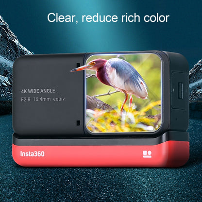 Lens + LCD Display Tempered Glass Film for Insta 360 One R 4K (Transparent) - Protective Film by PMC Jewellery | Online Shopping South Africa | PMC Jewellery
