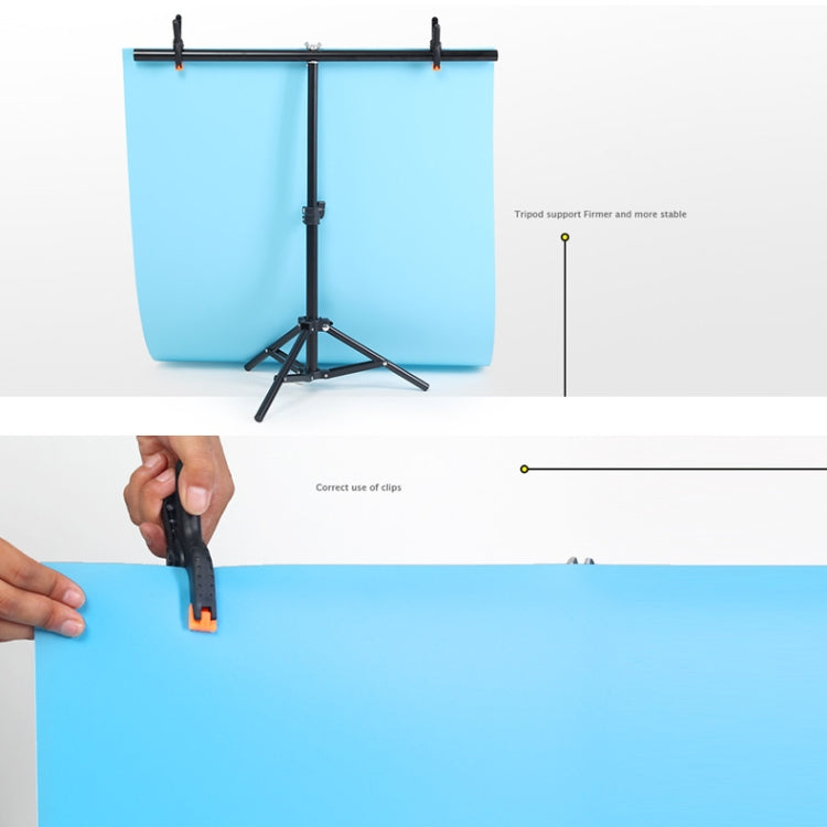 70x75cm T-Shape Photo Studio Background Support Stand Backdrop Crossbar Bracket Kit with Clips, No Backdrop - free shipping - PMC TechLife - Order now!