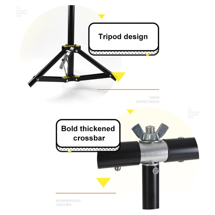 70x75cm T-Shape Photo Studio Background Support Stand Backdrop Crossbar Bracket Kit with Clips, No Backdrop - free shipping - PMC TechLife - Order now!