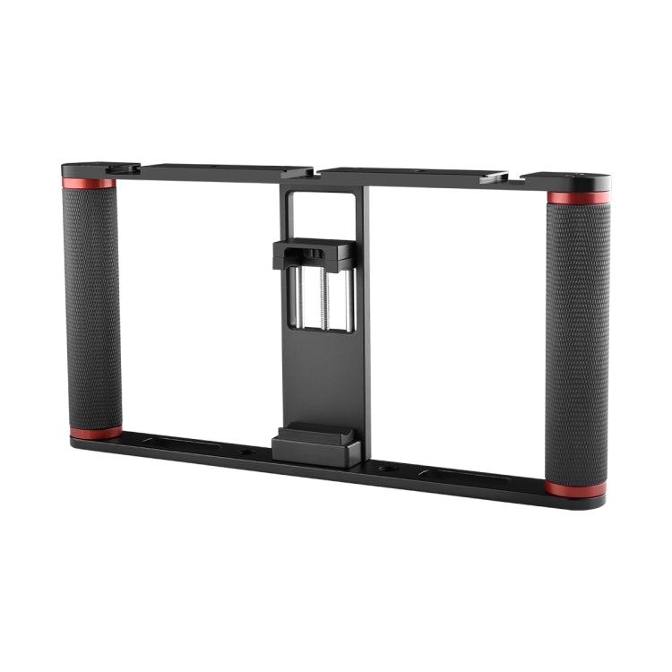 YELANGU PC05 YLG0909B Vlogging Live Broadcast Smartphone Metal Cage Video Rig Filmmaking Recording Handle Stabilizer Bracket for iPhone, Galaxy, Huawei, Xiaomi, HTC, LG, Google, and Other Smartphones(Black) - Stand by YELANGU | Online Shopping South Africa | PMC Jewellery | Buy Now Pay Later Mobicred