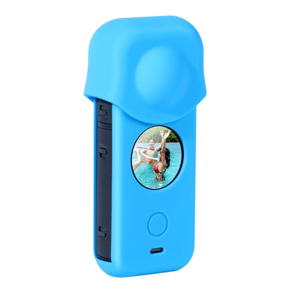 Full Body Dust-proof Silicone Protective Case for Insta360 ONE X2(Blue) - Case & Bags by PMC Jewellery | Online Shopping South Africa | PMC Jewellery | Buy Now Pay Later Mobicred