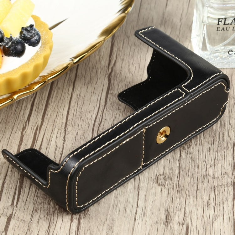 1/4 inch Thread PU Leather Camera Half Case Base for FUJIFILM XE4 (Black) - free shipping - PMC TechLife - Order now!