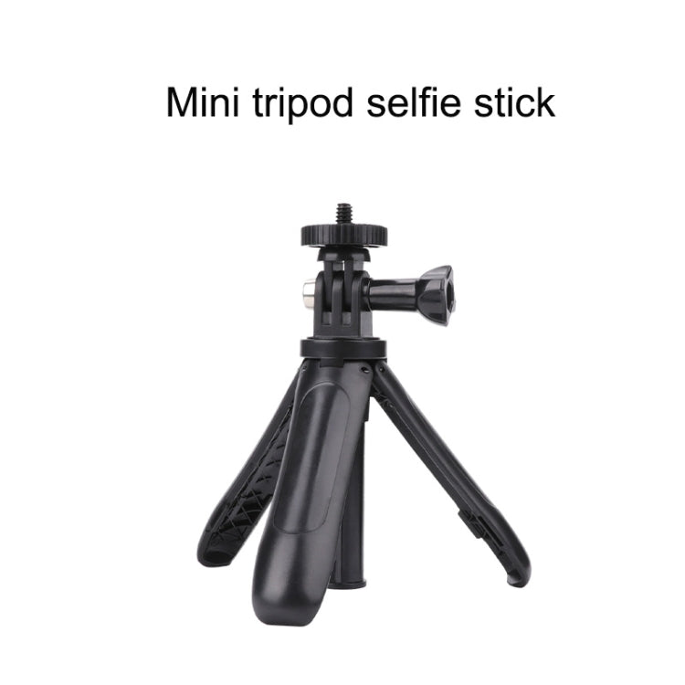 Multi-functional Foldable Tripod Holder Selfie Monopod Stick for GoPro Hero12 Black / Hero11 /10 /9 /8 /7 /6 /5, Insta360 Ace / Ace Pro, DJI Osmo Action 4 and Other Action Cameras, Length: 12-23cm(Red) - Extendable Pole by PMC Jewellery | Online Shopping South Africa | PMC Jewellery