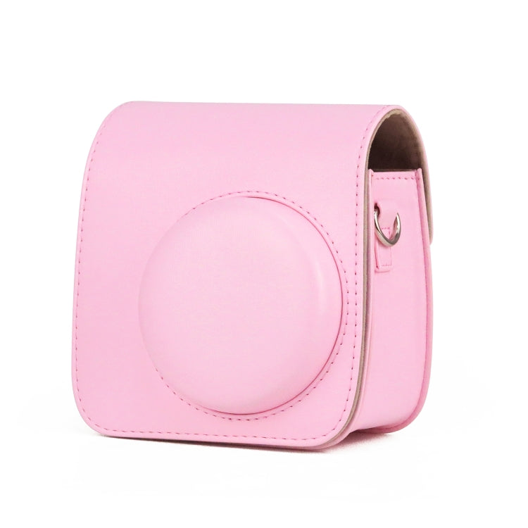 Retro Full Body PU Leather Case Camera  Bag with Strap for FUJIFILM instax mini 7+ (Pink) - Leather Bag by PMC TechLife | Online Shopping South Africa | PMC TechLife | Buy Now Pay Later Mobicred