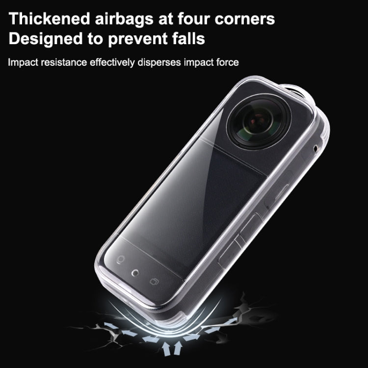 For Insta360 X3 Full Body Clear TPU Protective Case (Transparent) - Case & Bags by PMC TechLife | Online Shopping South Africa | PMC TechLife | Buy Now Pay Later Mobicred