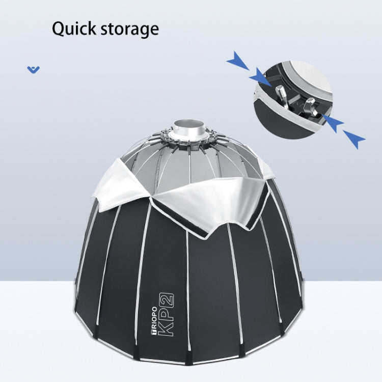 TRIOPO KP2-90 90cm Speedlite Flash Deep Parabolic Softbox Bowens Mount Diffuser(Black) - free shipping - PMC TechLife - Order now!