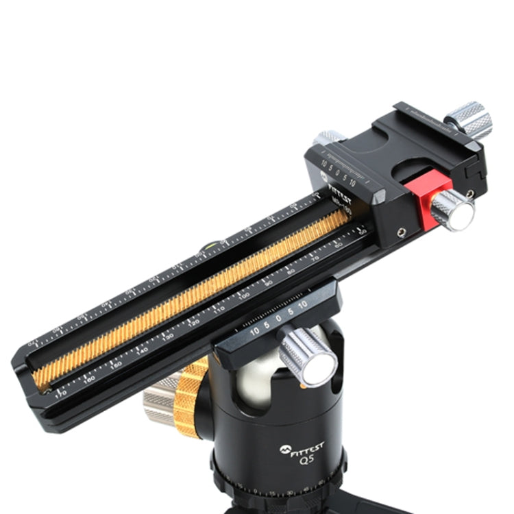 FITTEST 180mm Precision Aluminium 2-way Macro Rail Slider Tripod Head Quick Release Plate Holder - free shipping - PMC TechLife - Order now!