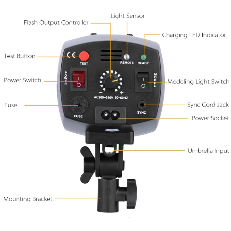 Godox K-180A Mini Master 180Ws Studio Flash Light Photo Flash Speedlight(UK Plug) - free shipping - PMC TechLife - Order now!