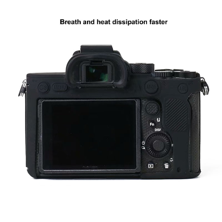 For Sony A7R4 Soft Silicone Protective Case(Coffee) - Protective Case by PMC TechLife | Online Shopping South Africa | PMC TechLife | Buy Now Pay Later Mobicred