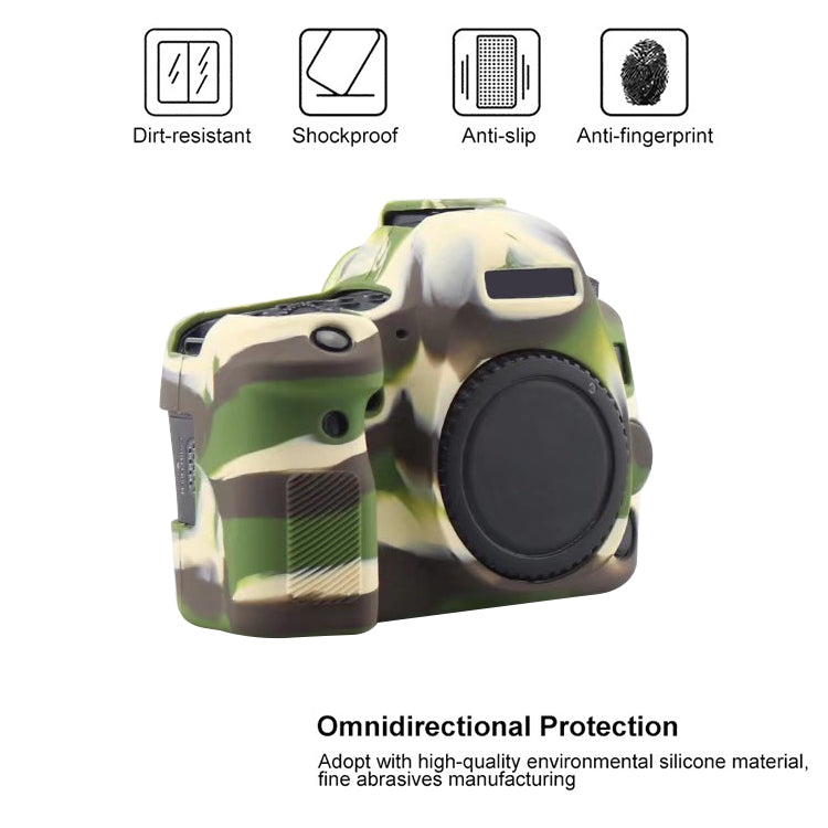 For Canon EOS 6D Mark II Soft Silicone Protective Case (Camouflage) - Protective Case by PMC TechLife | Online Shopping South Africa | PMC TechLife | Buy Now Pay Later Mobicred
