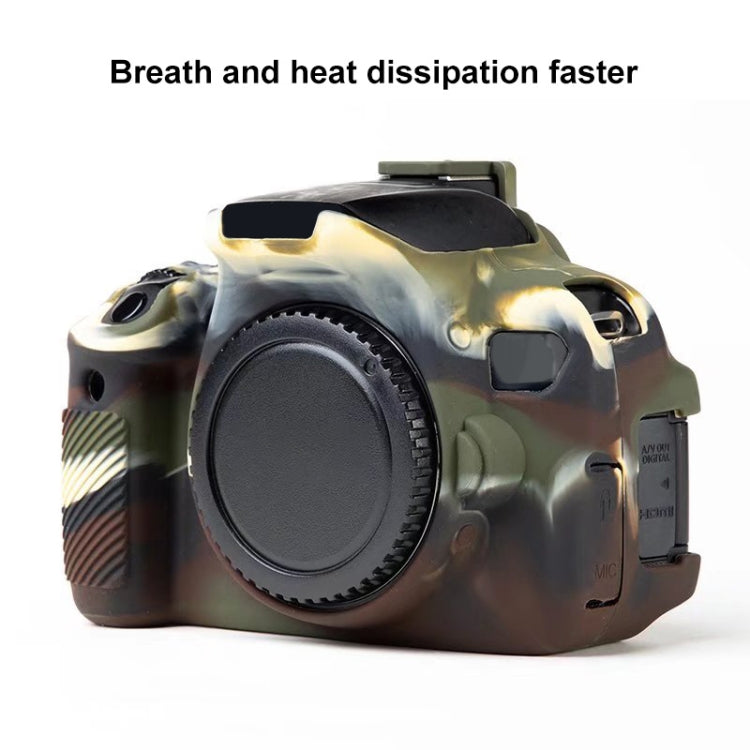 For Canon EOS 600D Soft Silicone Protective Case(Camouflage) - Protective Case by PMC TechLife | Online Shopping South Africa | PMC TechLife | Buy Now Pay Later Mobicred