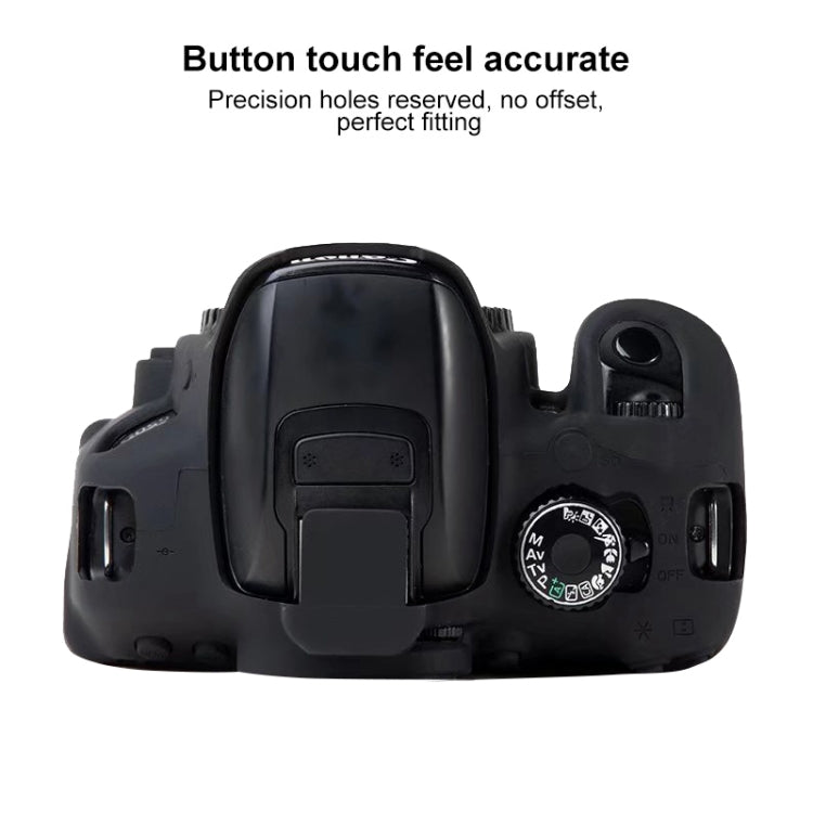For Canon EOS 600D Soft Silicone Protective Case(Yellow) - Protective Case by PMC TechLife | Online Shopping South Africa | PMC TechLife | Buy Now Pay Later Mobicred
