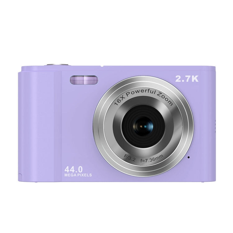 DC302 2.88 inch 44MP 16X Zoom 2.7K Full HD Digital Camera Children Card Camera, EU Plug (Purple) - Children Cameras by PMC Jewellery | Online Shopping South Africa | PMC Jewellery | Buy Now Pay Later Mobicred