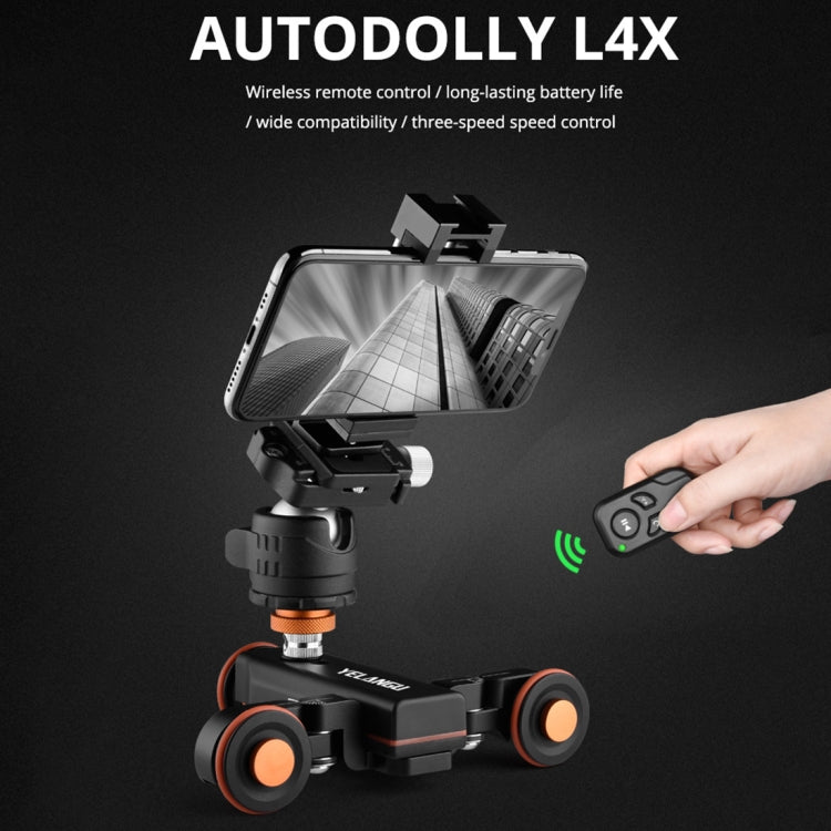 YELANGU L4X Camera Wheel Dolly + PC141 Phone Clamp with Remote, Load: 3kg - free shipping - PMC TechLife - Order now!