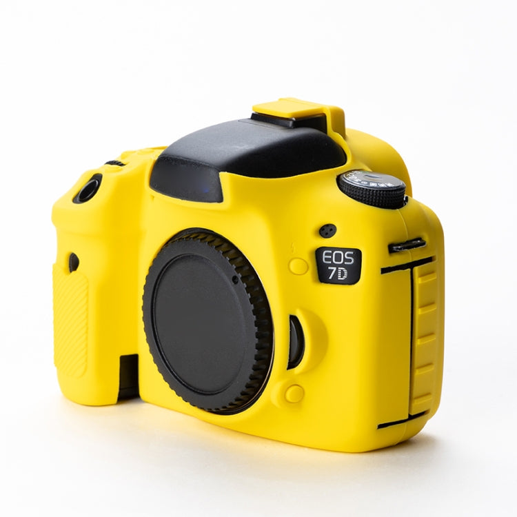 Soft Silicone Protective Case for Canon EOS 7D (Yellow) - Protective Case by PMC TechLife | Online Shopping South Africa | PMC TechLife | Buy Now Pay Later Mobicred