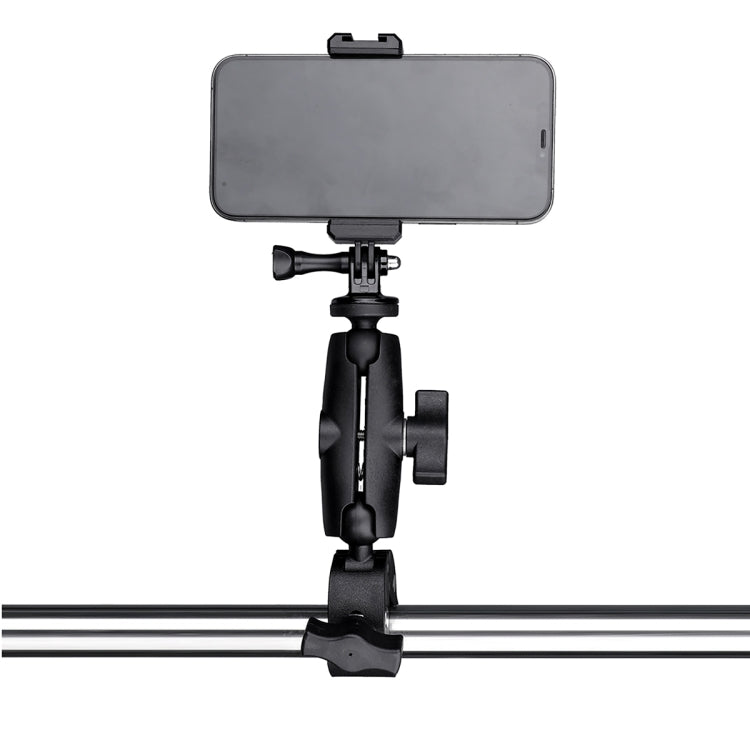 Extended Version 360 Rotation Adjustable Clamp Plier Base Holder with Phone Clamp (Black) - Bicycle Handlebar Mount by PMC TechLife | Online Shopping South Africa | PMC TechLife | Buy Now Pay Later Mobicred