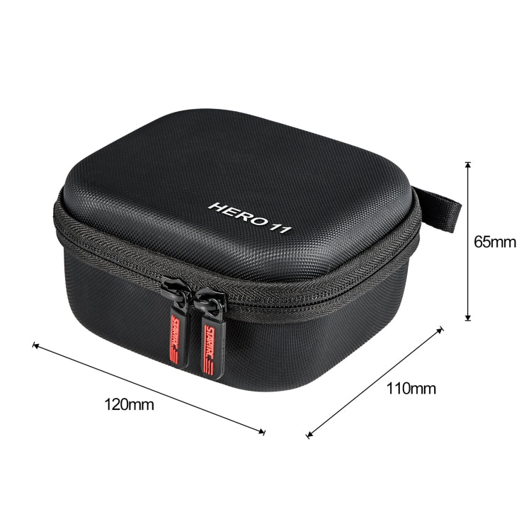 For GoPro Hero11 Black STARTRC Diamond Texture PU Leather Storage Bag (Black) - Carry Cases by STARTRC | Online Shopping South Africa | PMC Jewellery | Buy Now Pay Later Mobicred