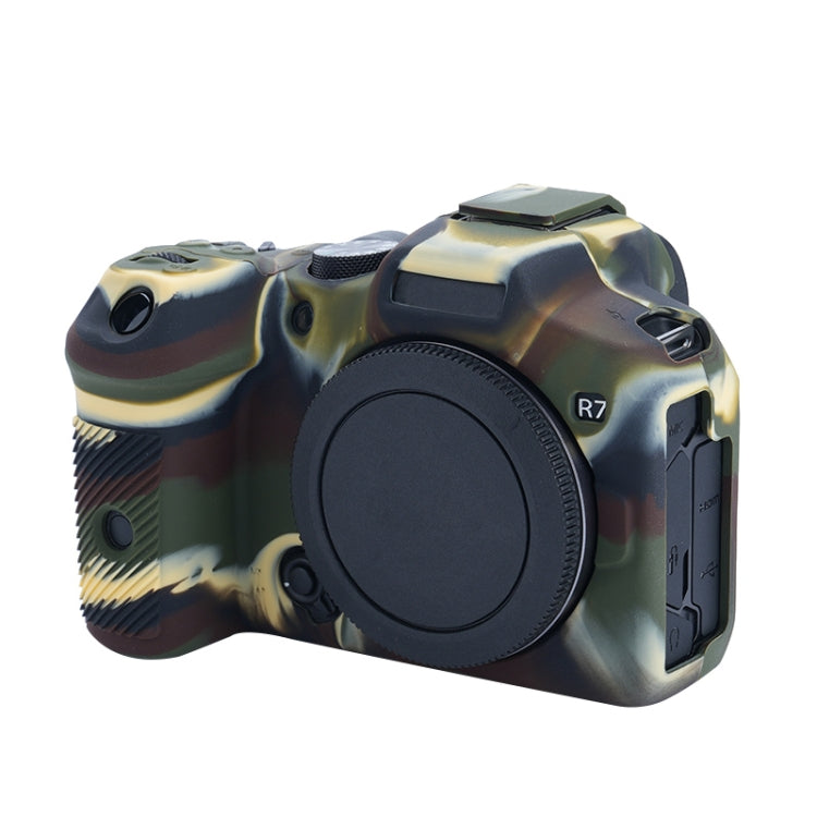 For Canon EOS R7 Soft Silicone Protective Case (Camouflage) - Protective Case by PMC TechLife | Online Shopping South Africa | PMC TechLife | Buy Now Pay Later Mobicred